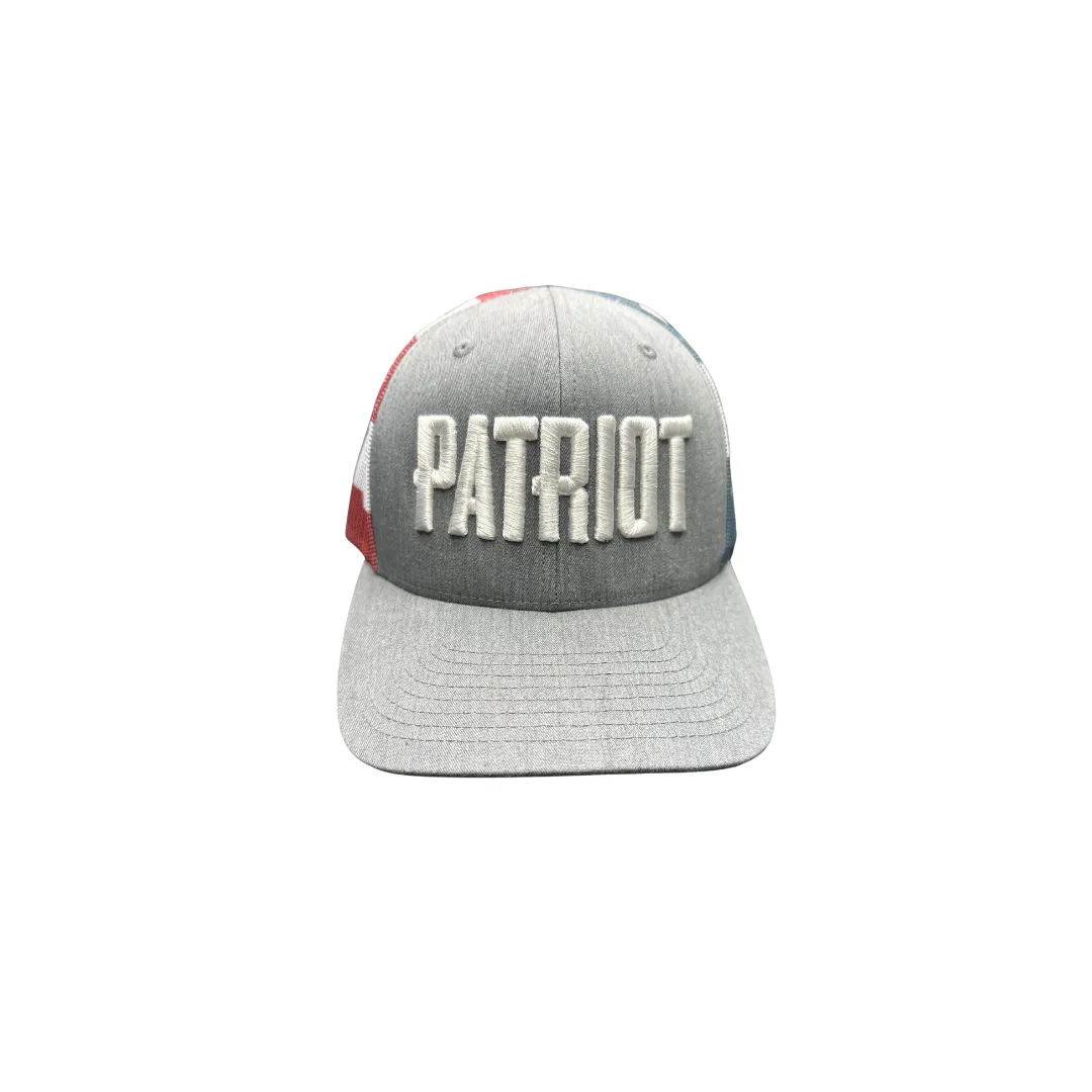 Patriot Hat - Grey/Flag