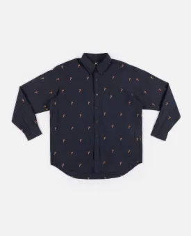 Patta Oxford Longsleeve Shirt (Evening Blue)