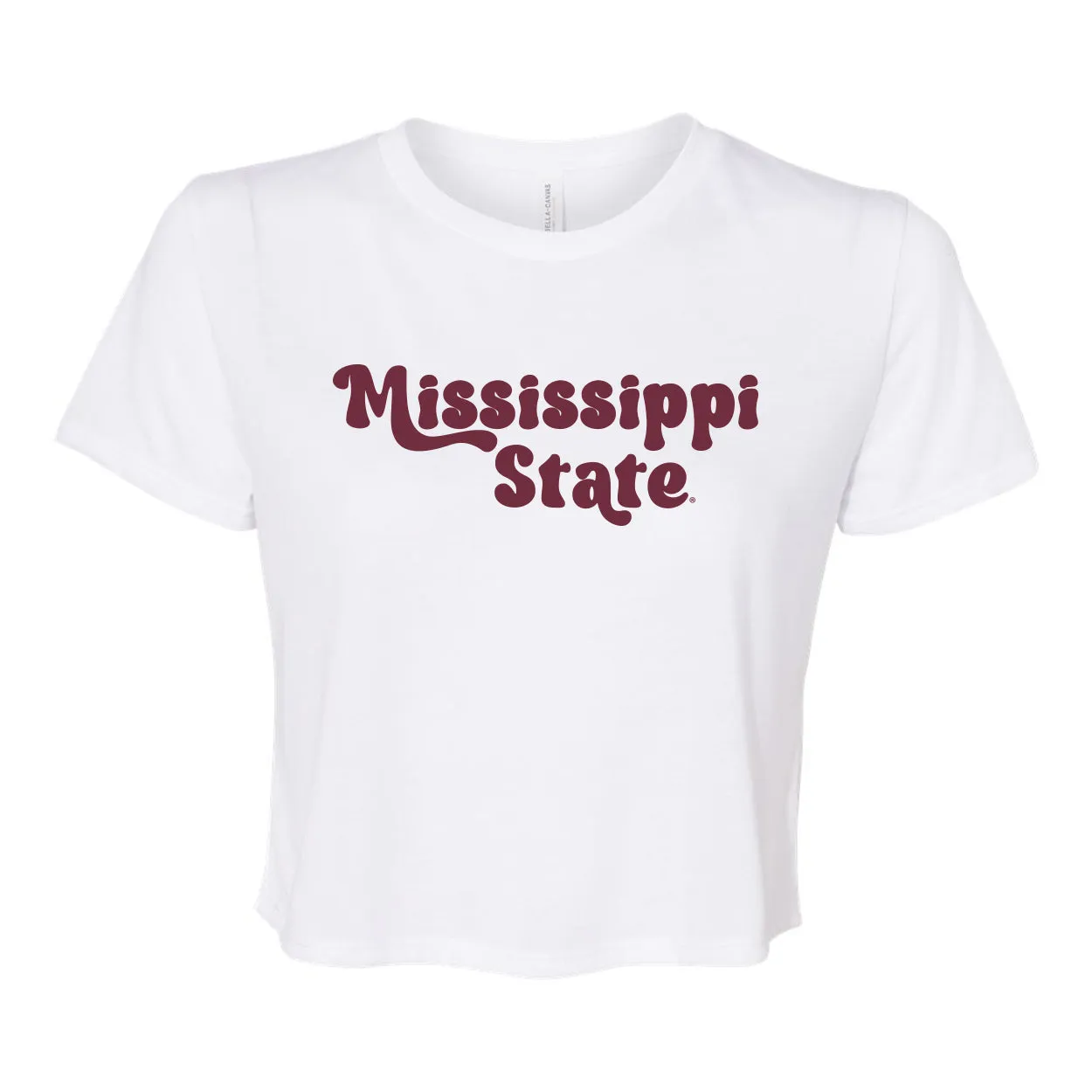 Pep Rally Crop Short Sleeve T-shirt in Mississippi State University