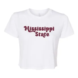 Pep Rally Crop Short Sleeve T-shirt in Mississippi State University