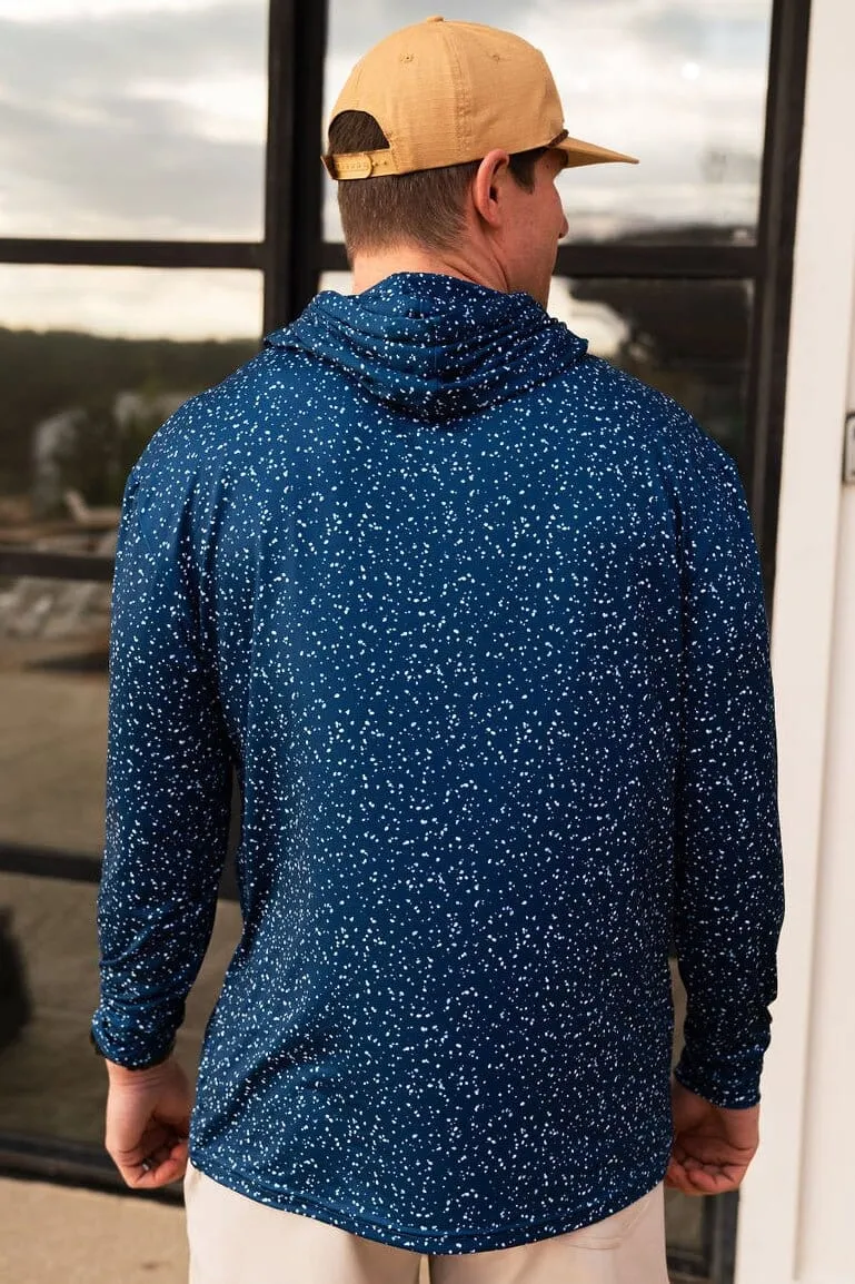 Performance Hoodie - Navy Speckled