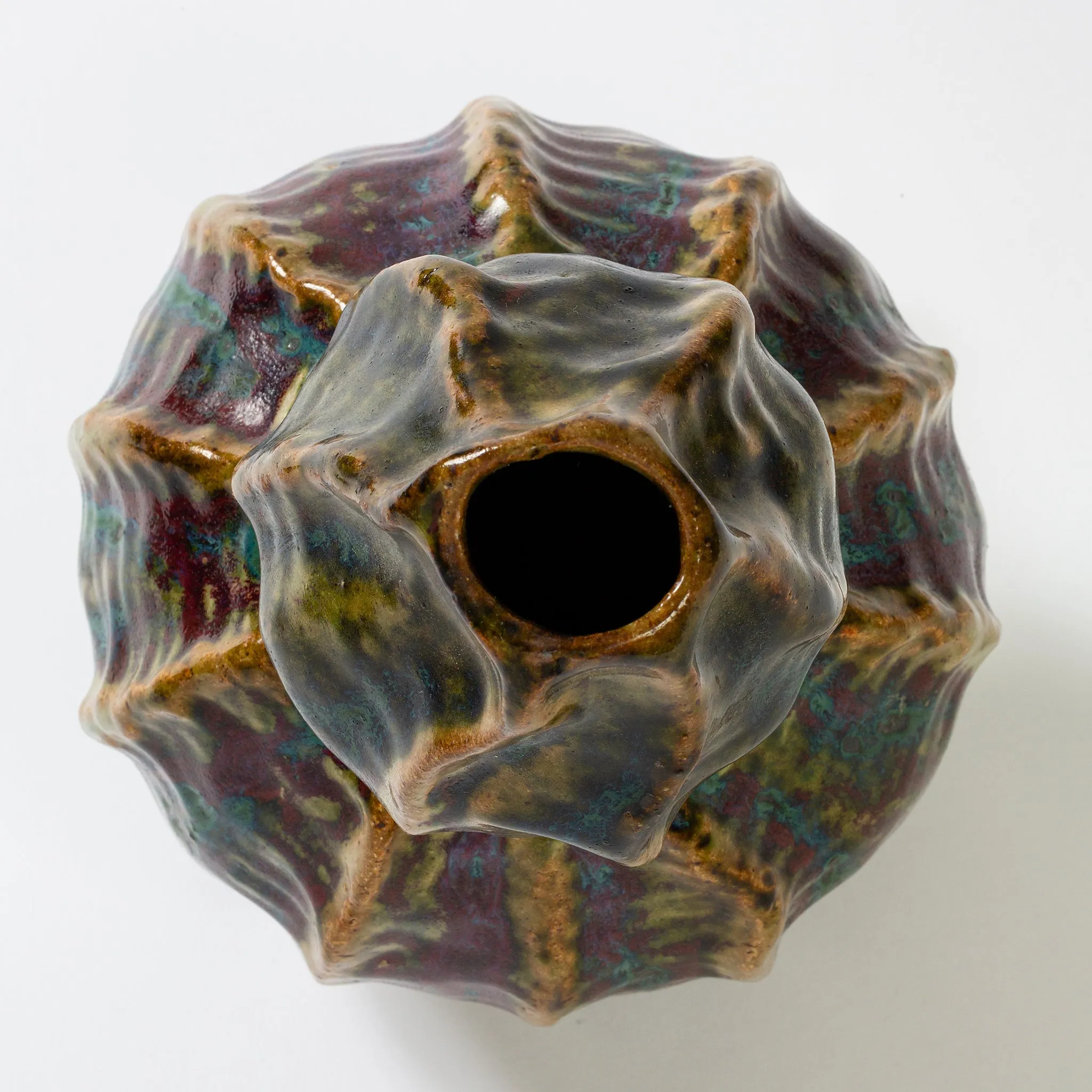 Pierre-Adrien Dalpayrat "Colocynth" Glazed Ceramic Vase