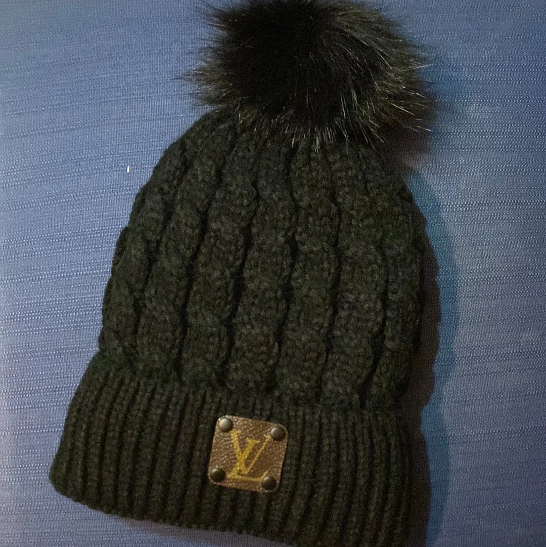 Pom-Pom Beanie Hat - Monogram LV