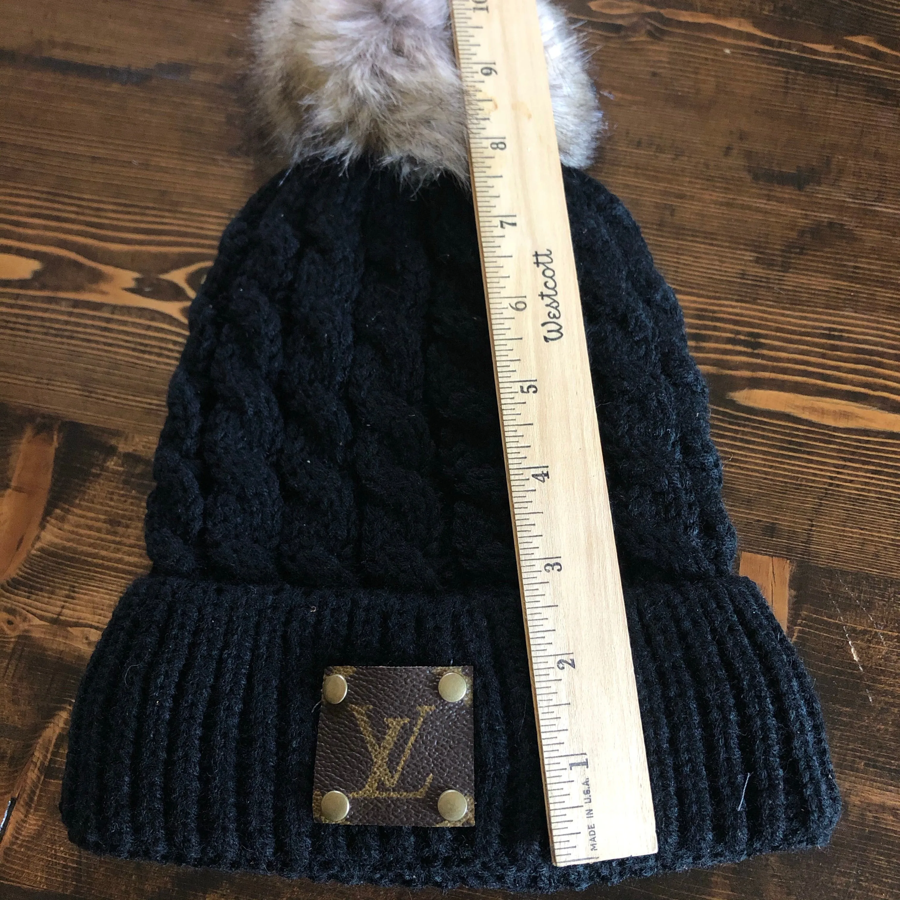 Pom-Pom Beanie Hat - Monogram LV