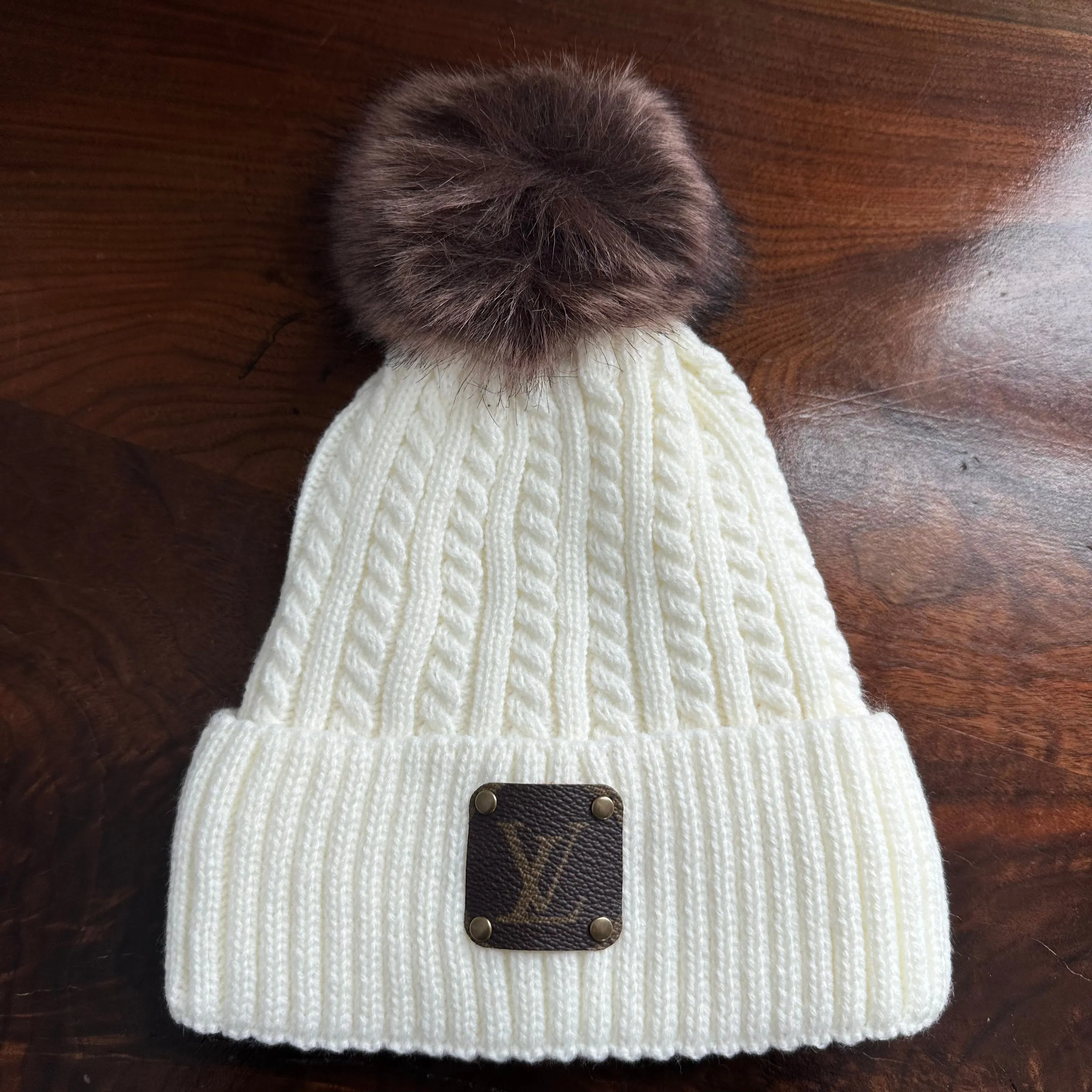 Pom-Pom Beanie Hat - Monogram LV