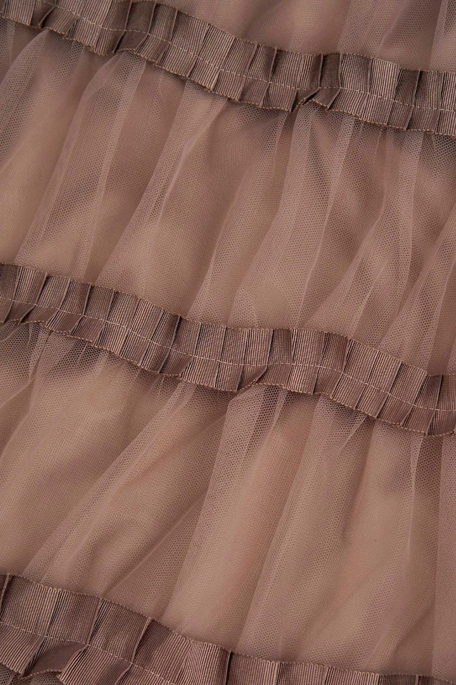 Ribbon Tulle Polyester Skirt