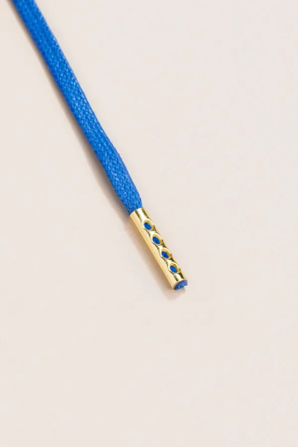 Sapphire Blue | Round Waxed Shoelaces