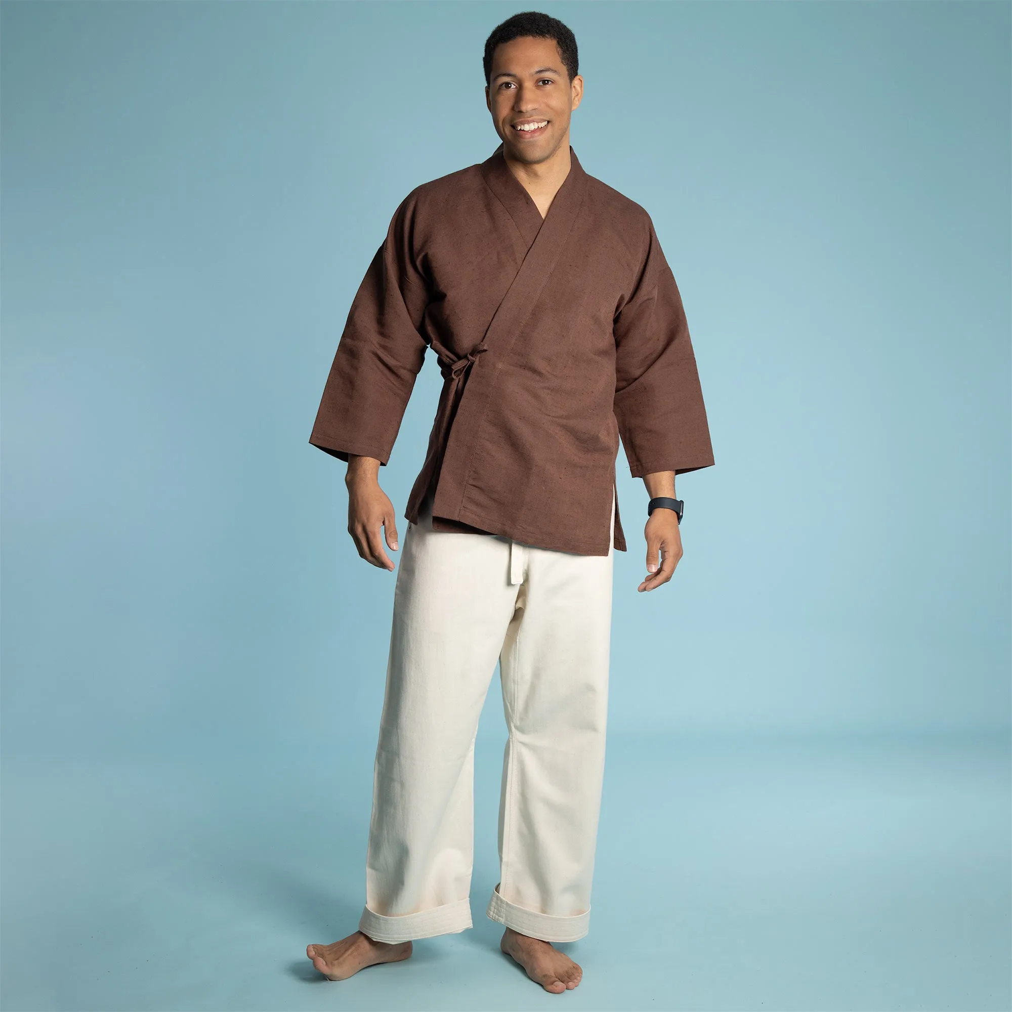 SENSEI 100% Organic Hemp Karate Meditation Jiujitsu Gi Ninja Jinbei Jacket (Unisex)(Discontinued) (FINAL SALE)