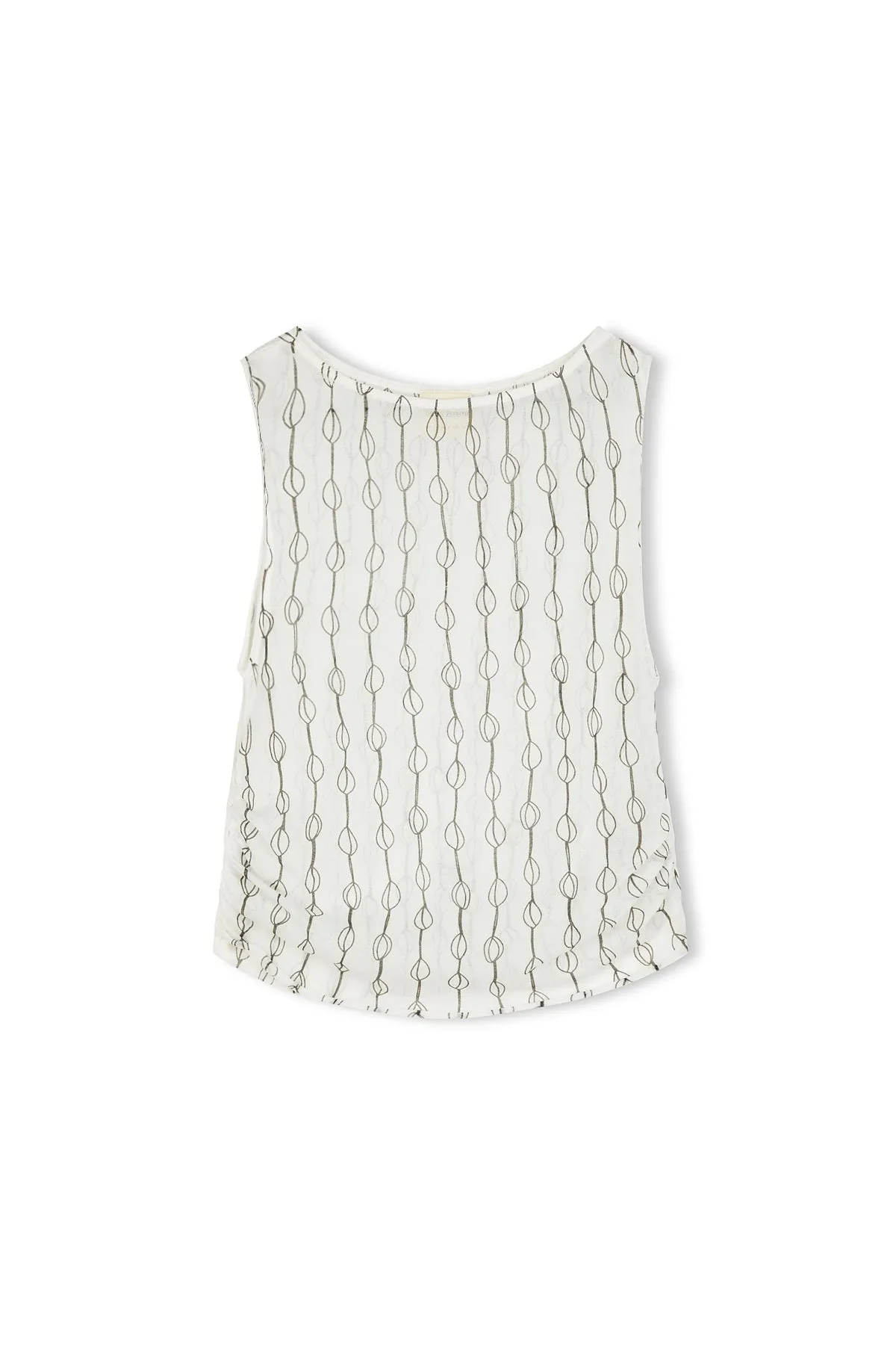 Shell Rouched Knit Top