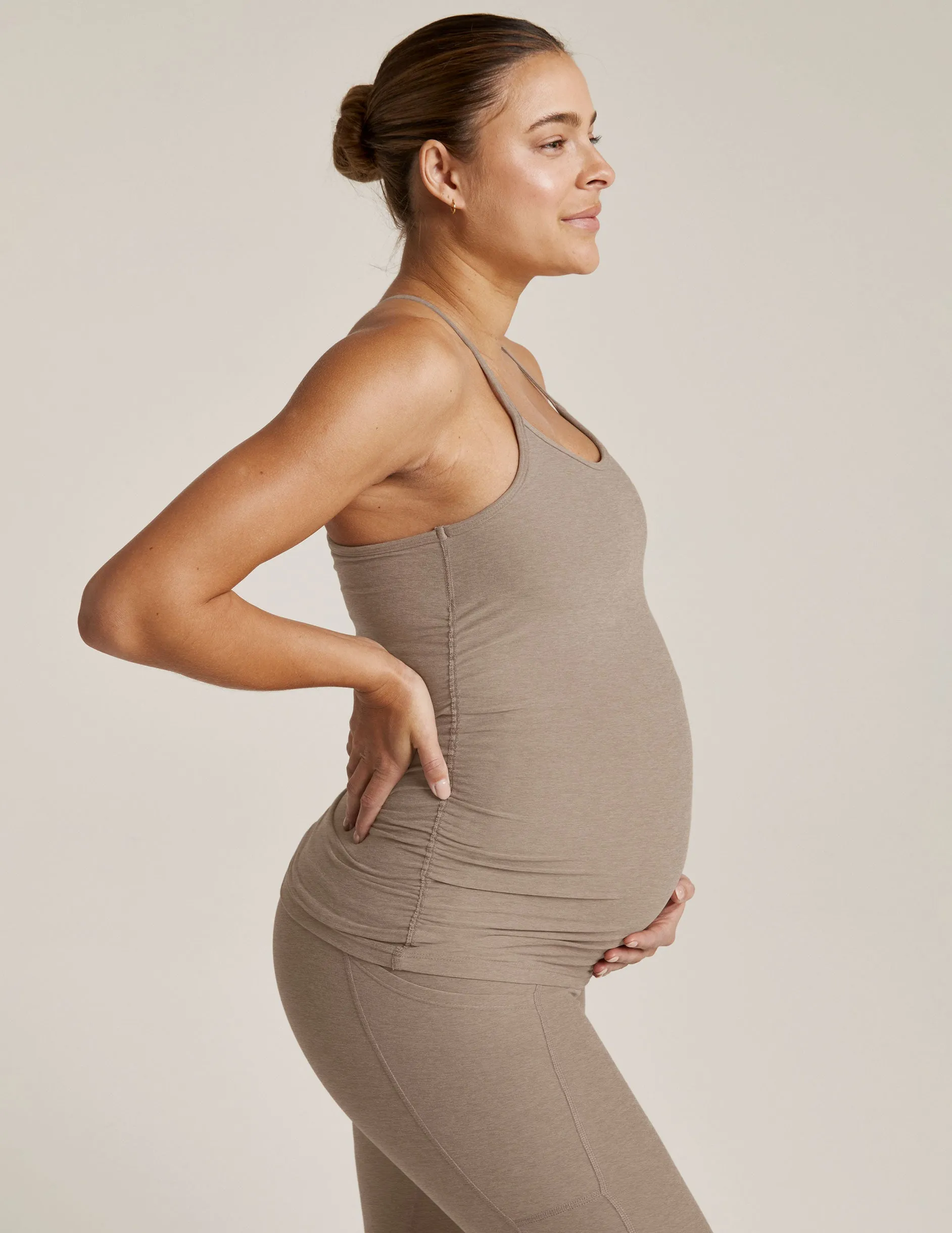 Spacedye Keep Your Cool Maternity Slim Racerback Tank