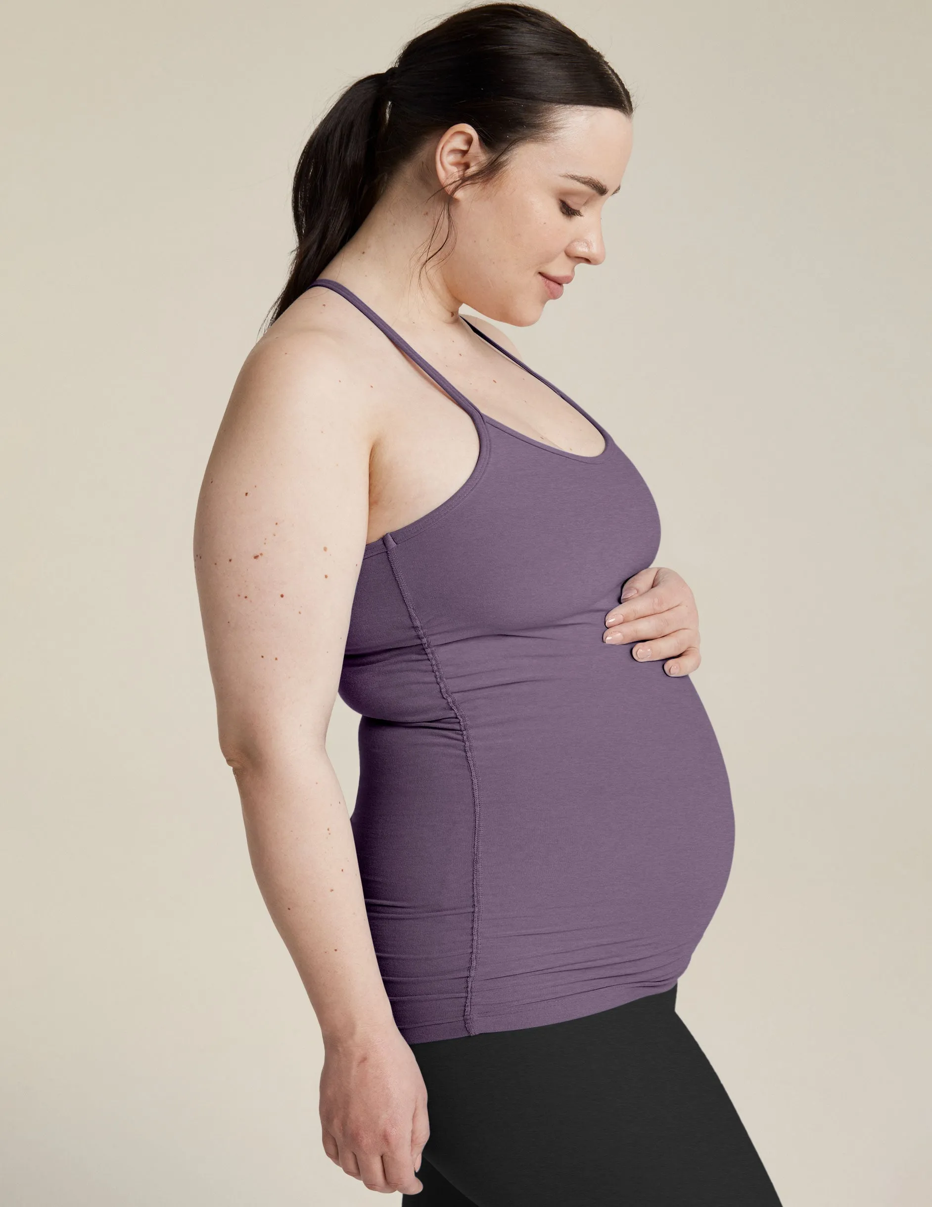 Spacedye Keep Your Cool Maternity Slim Racerback Tank