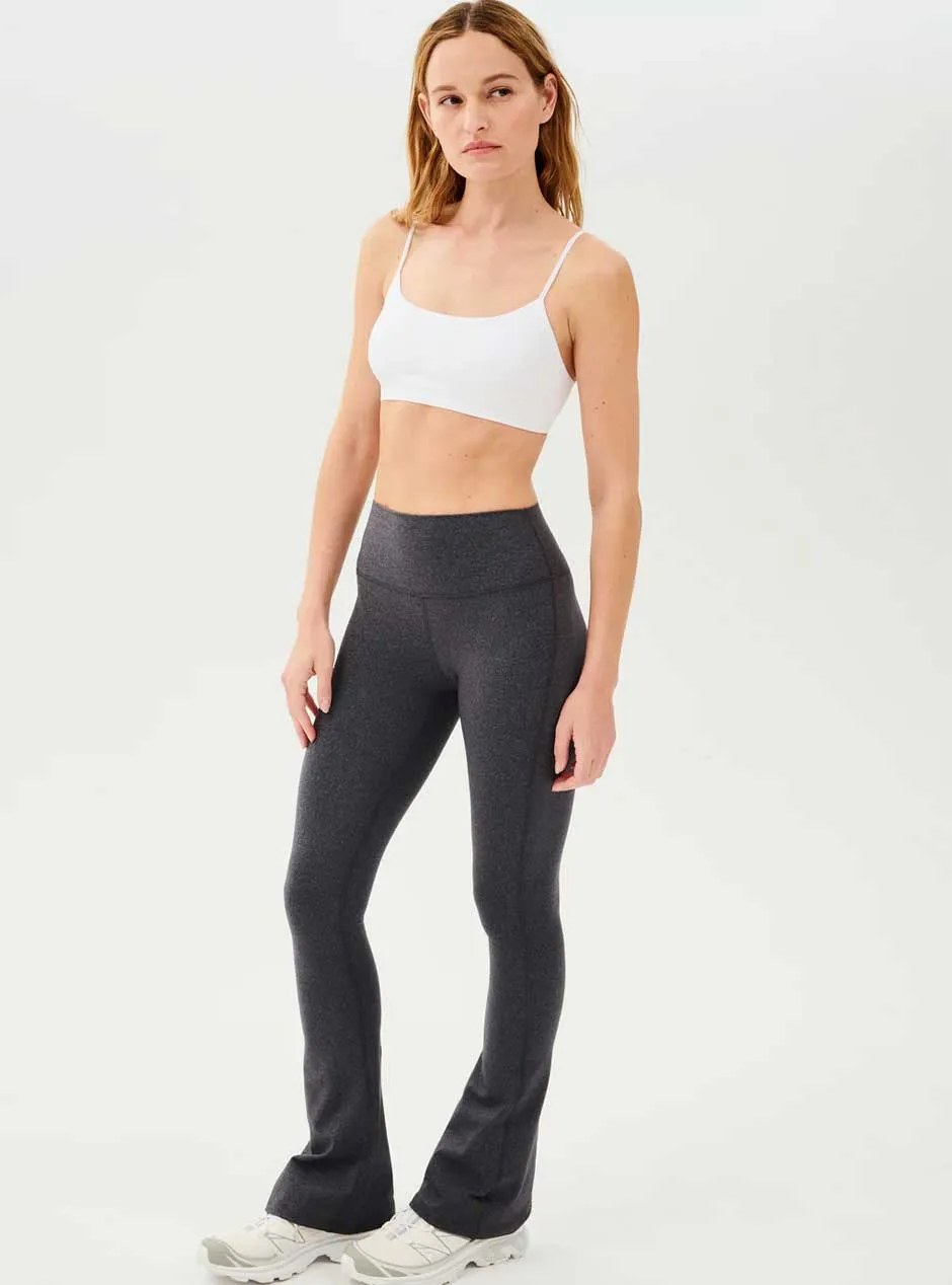 Splits59 Women's Raquel High Waist Flared Leggings - Heather Grey