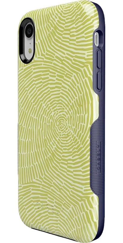 Swirl Away | Tea Green Geometric Case