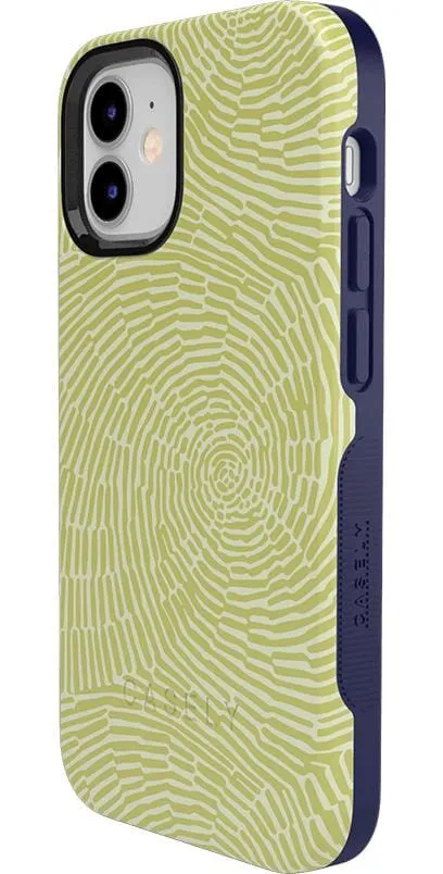 Swirl Away | Tea Green Geometric Case