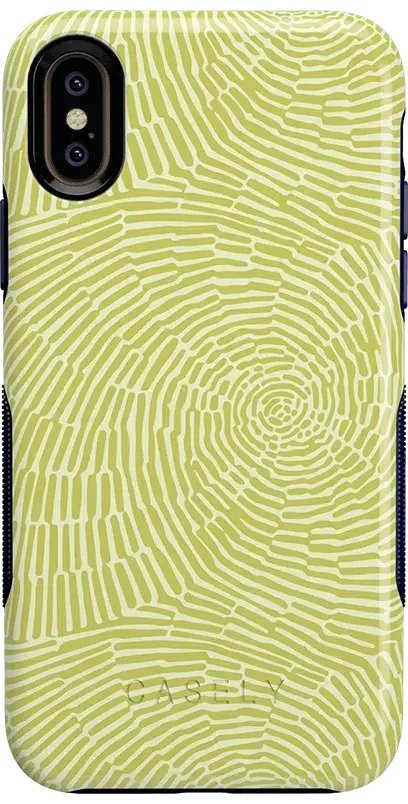 Swirl Away | Tea Green Geometric Case