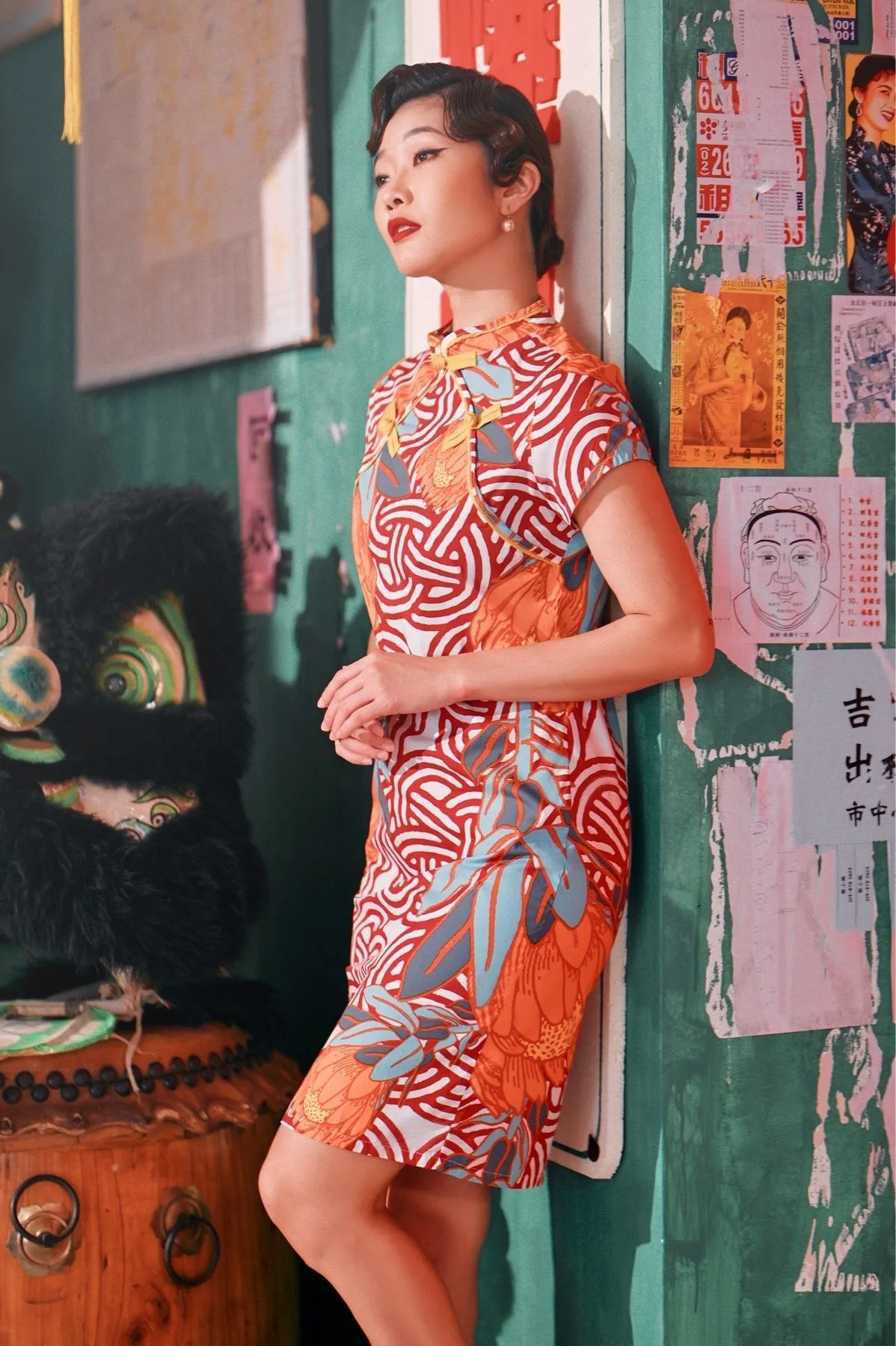 The Chinatown Women Cheongsam Dress - Bloom