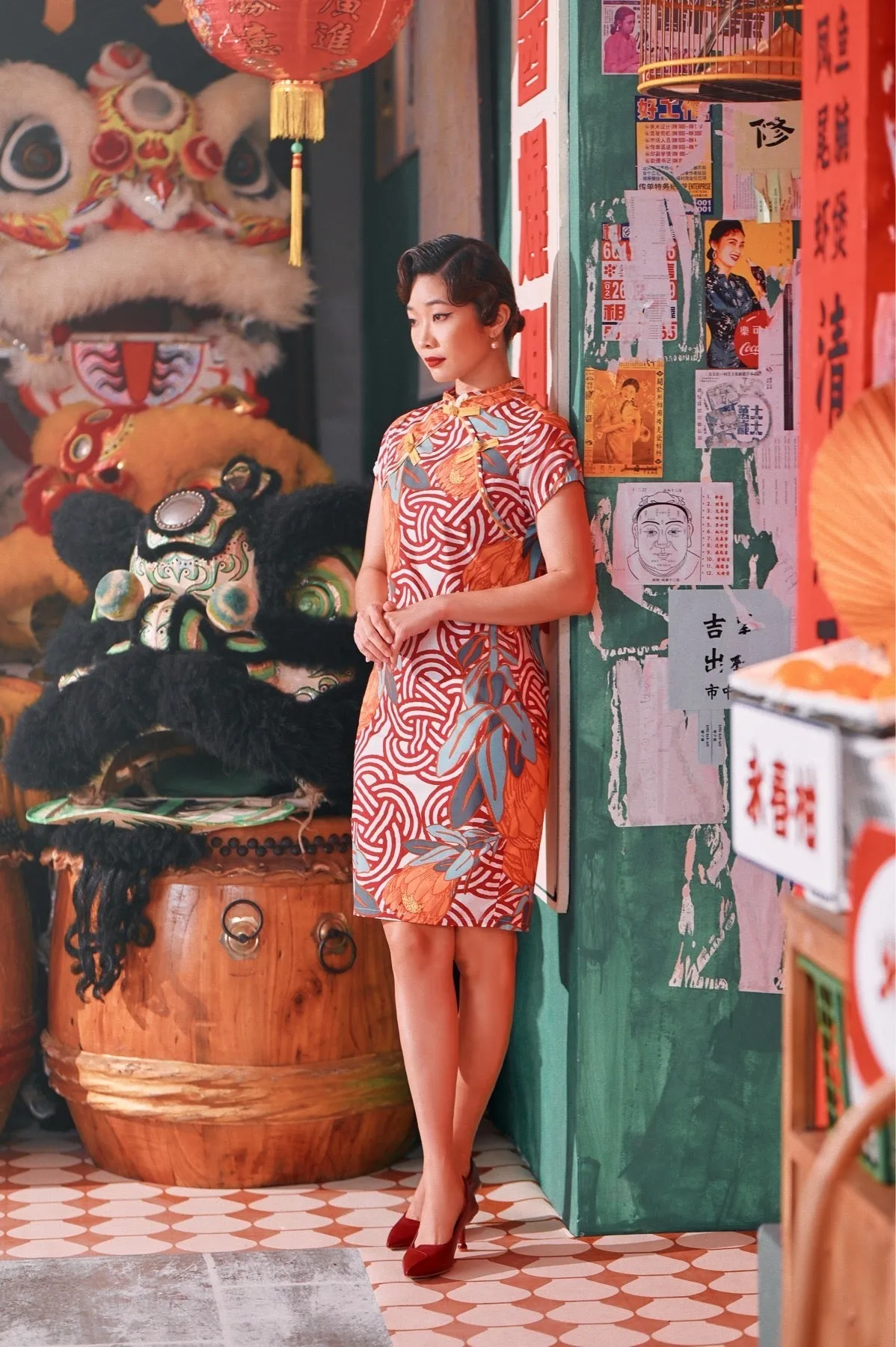 The Chinatown Women Cheongsam Dress - Bloom