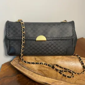 The Crane - Vintage Black Micro GG Shoulder/Crossbody Bag