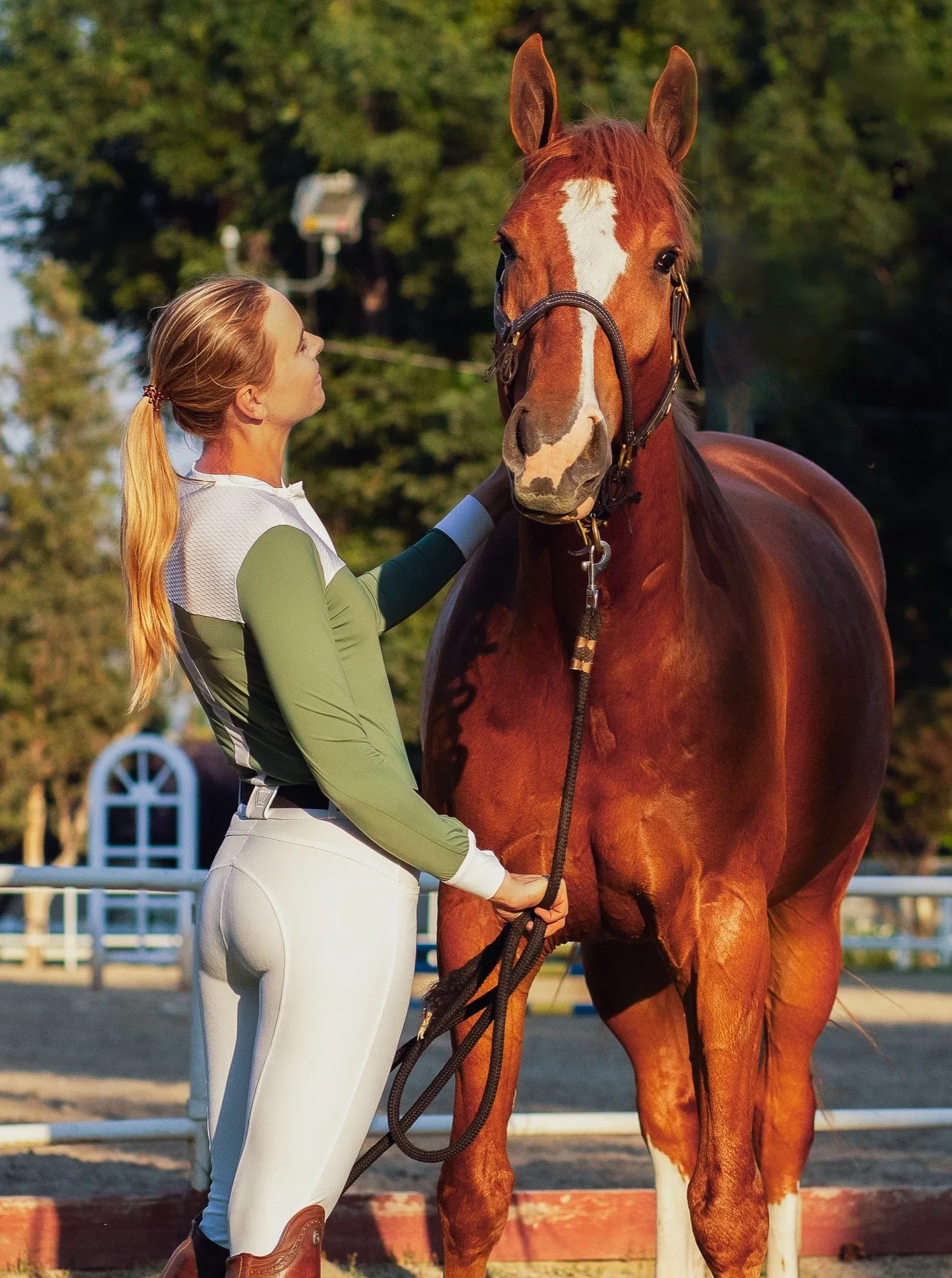 The Finley Full-Seat Breech in Classic White