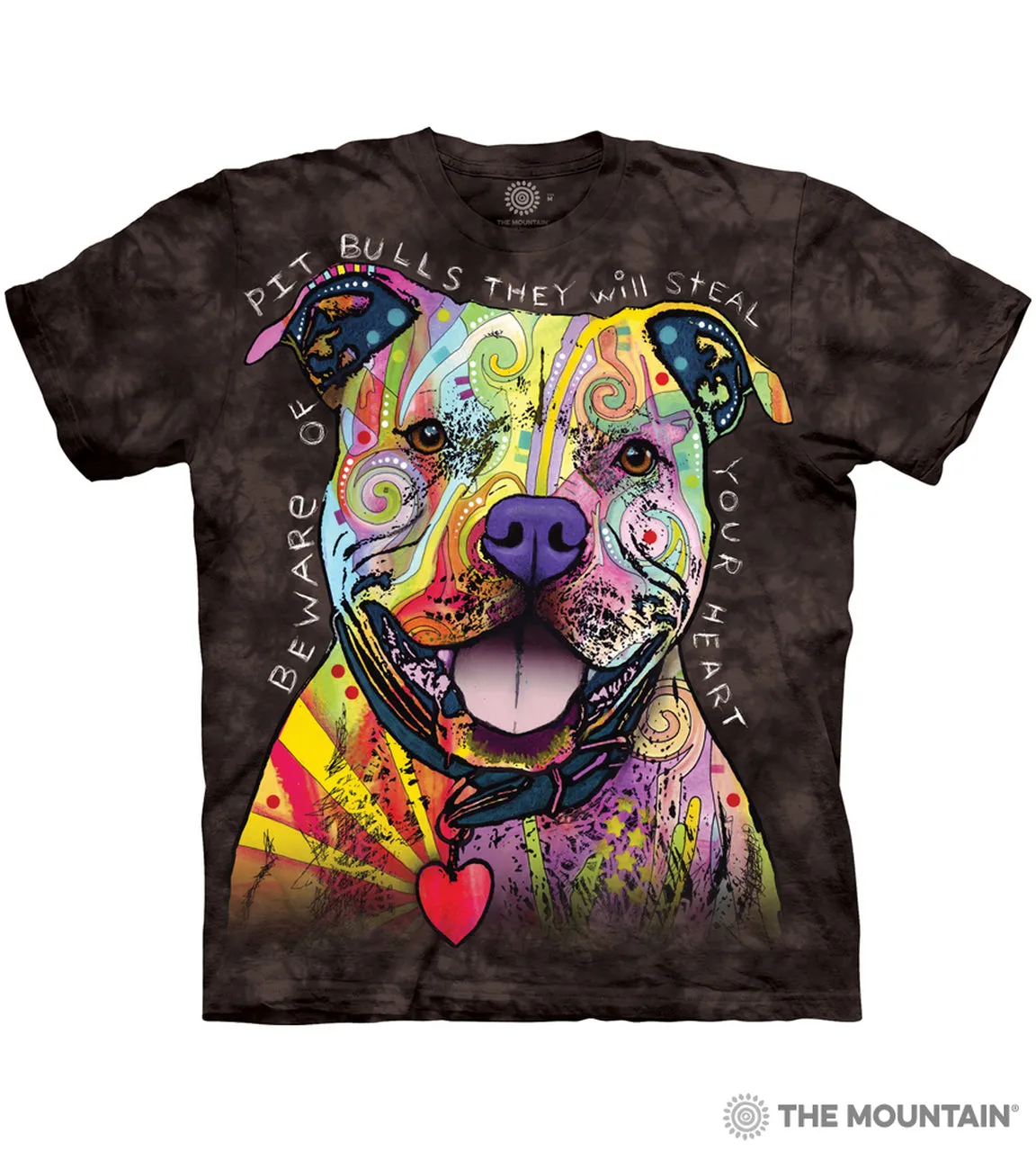 The Mountain® Unisex Tee Beware the Pitbull