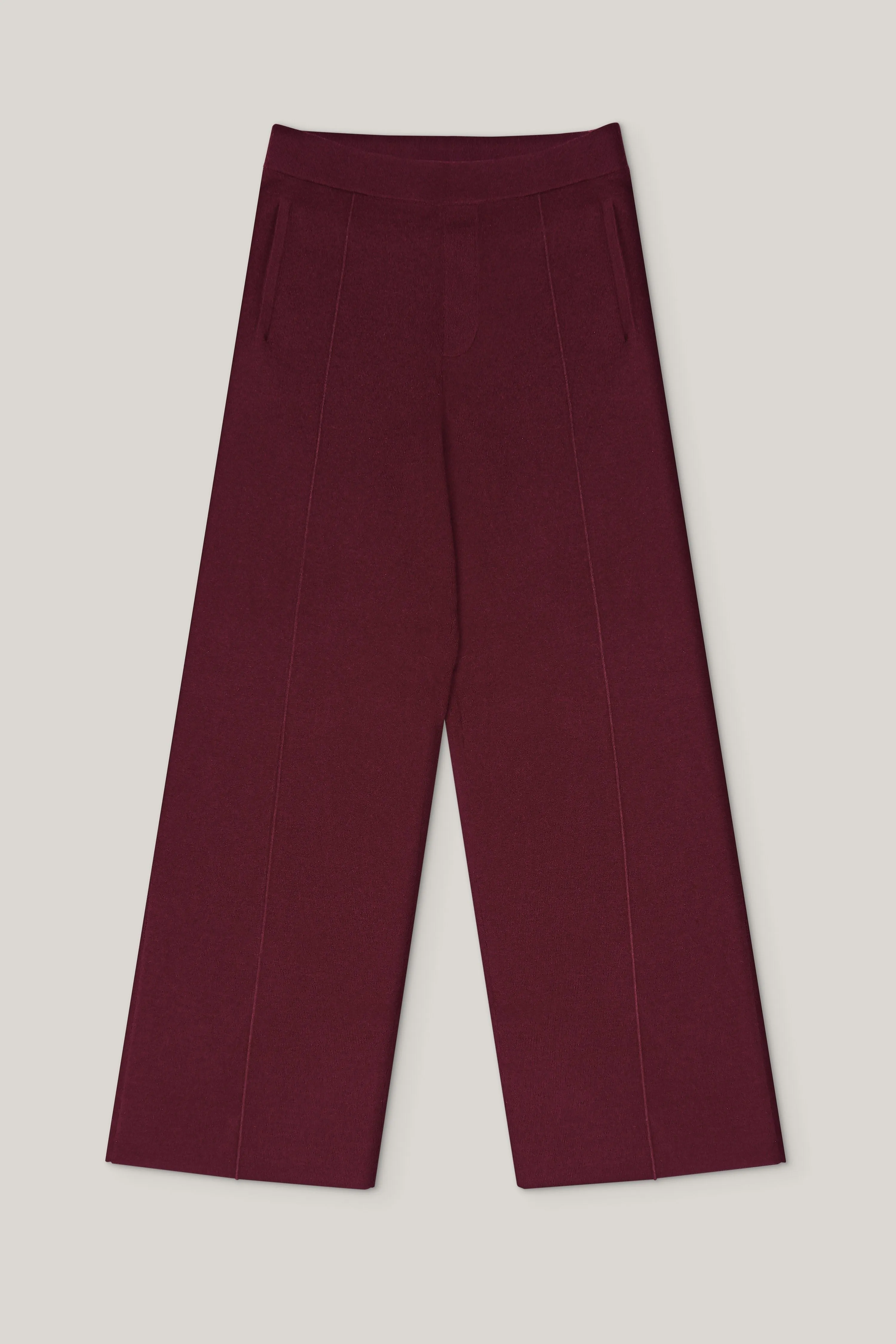 The Structured Trousers - Autumn Burgundy