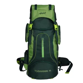 Tomahawk 75L Spruce Forest Green Rucksack with raincover