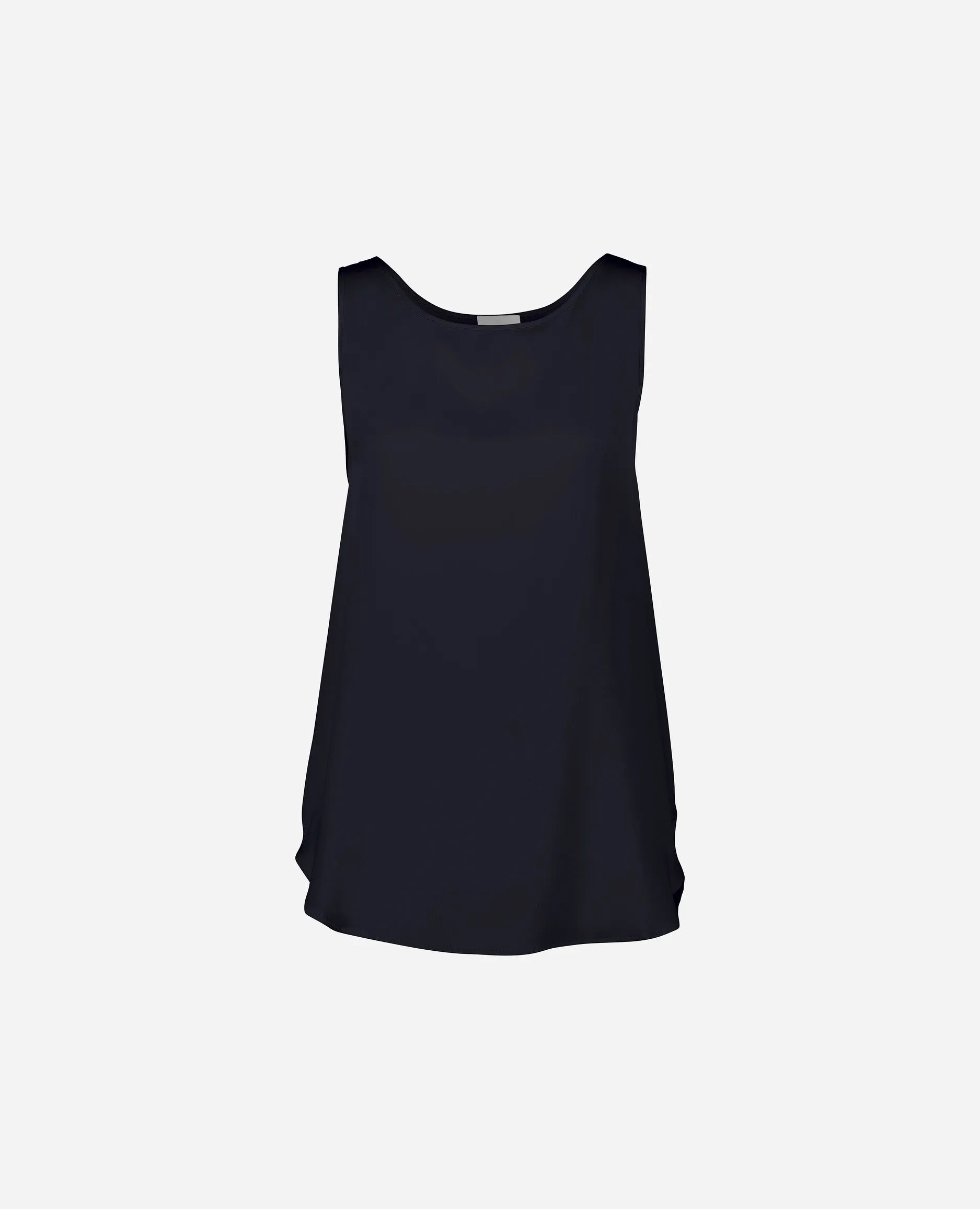 Top aus Seide in Navy