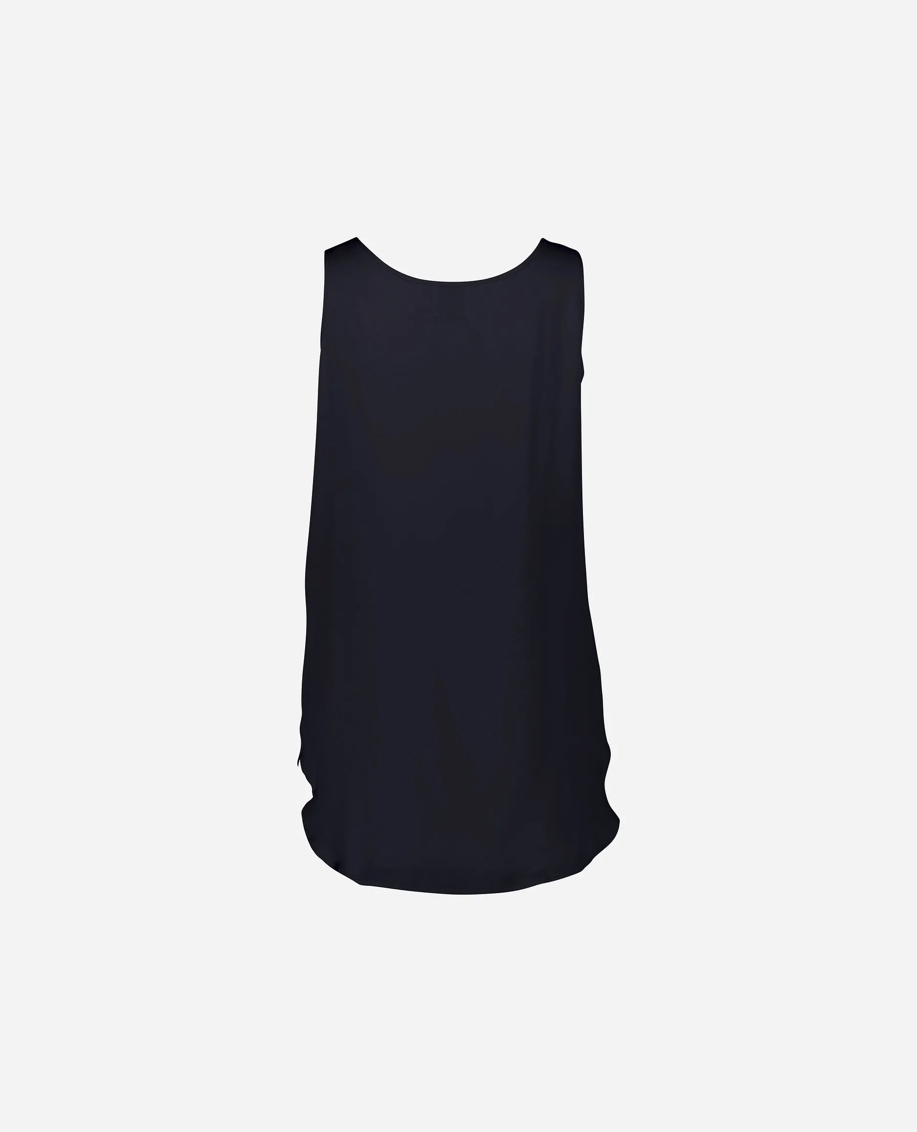 Top aus Seide in Navy