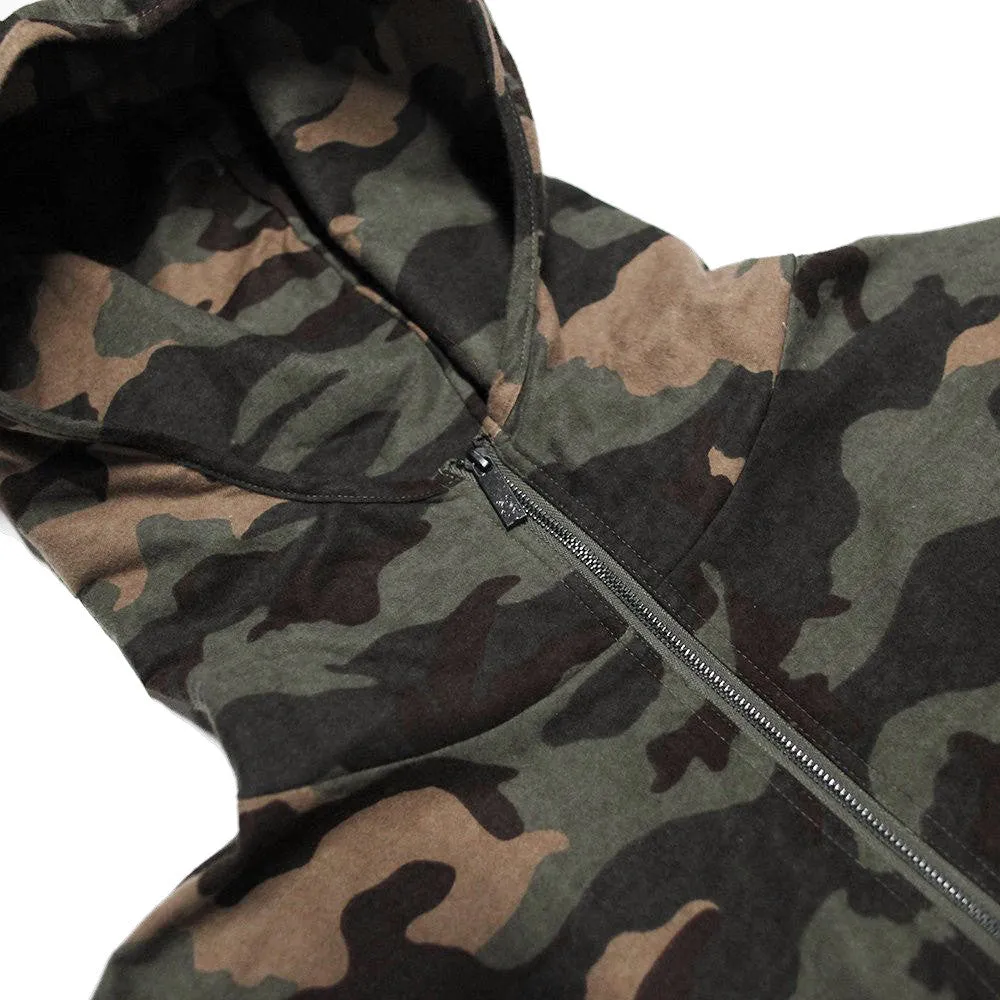 Vietnam Brushed Camo Embroidery Pull Over Hoodie