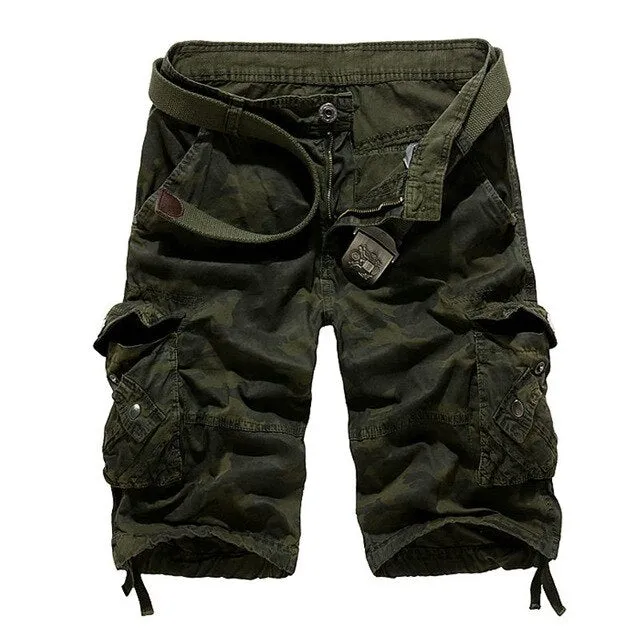 West Louis™ Cotton Camouflage Cargo Shorts