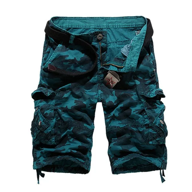 West Louis™ Cotton Camouflage Cargo Shorts