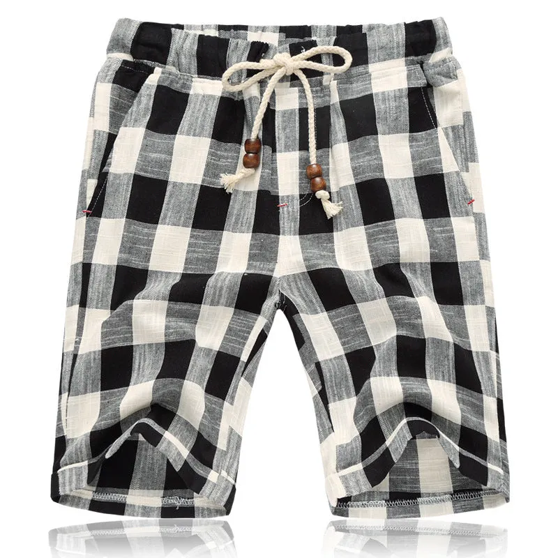 West Louis™ Cotton Linen Stripe Shorts