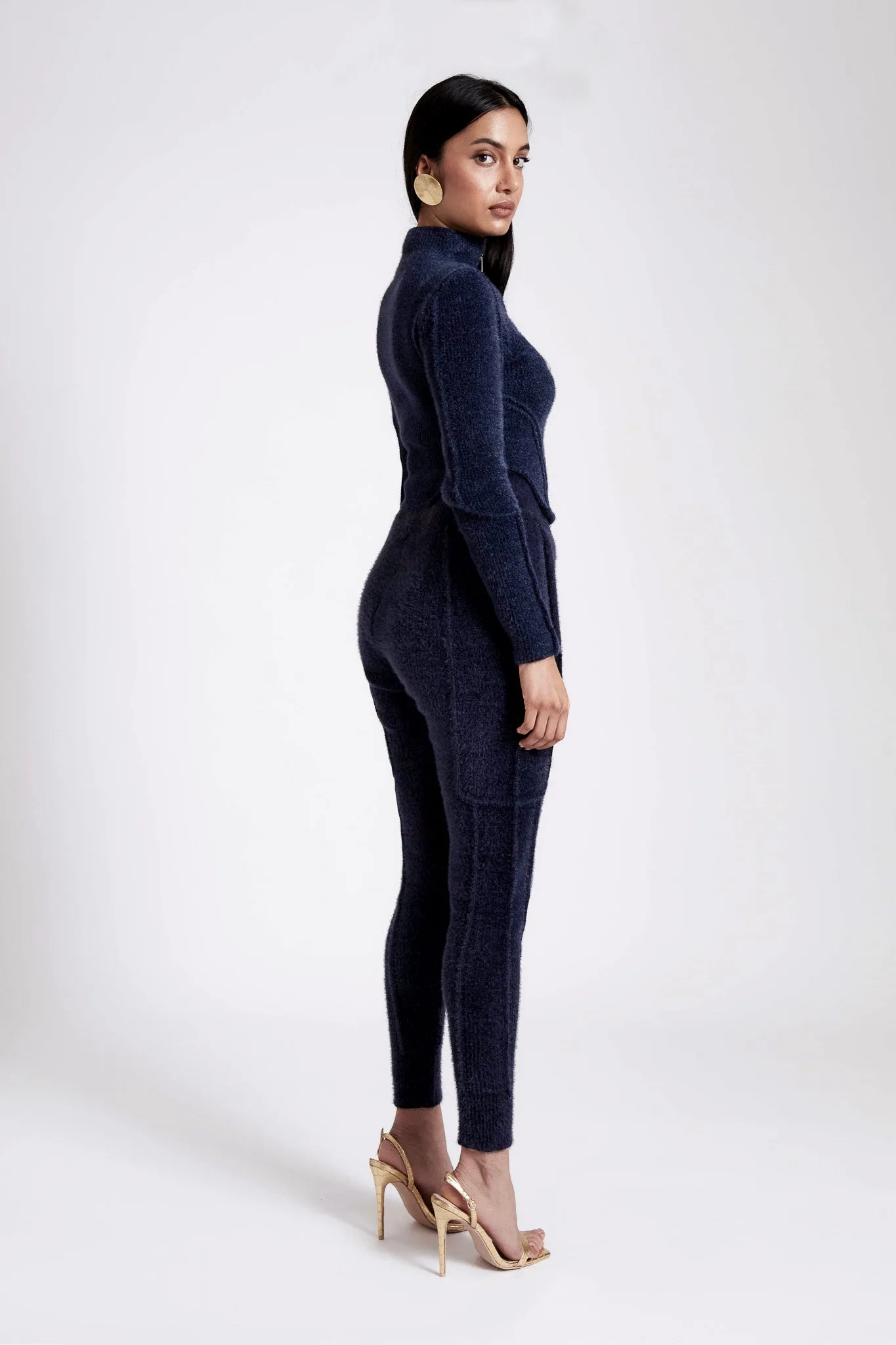 Wool Knit Pants - Soft Midnight