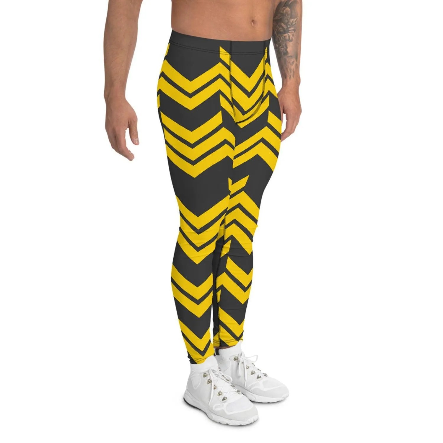 Yellow Arrows Sport Leggings for Men