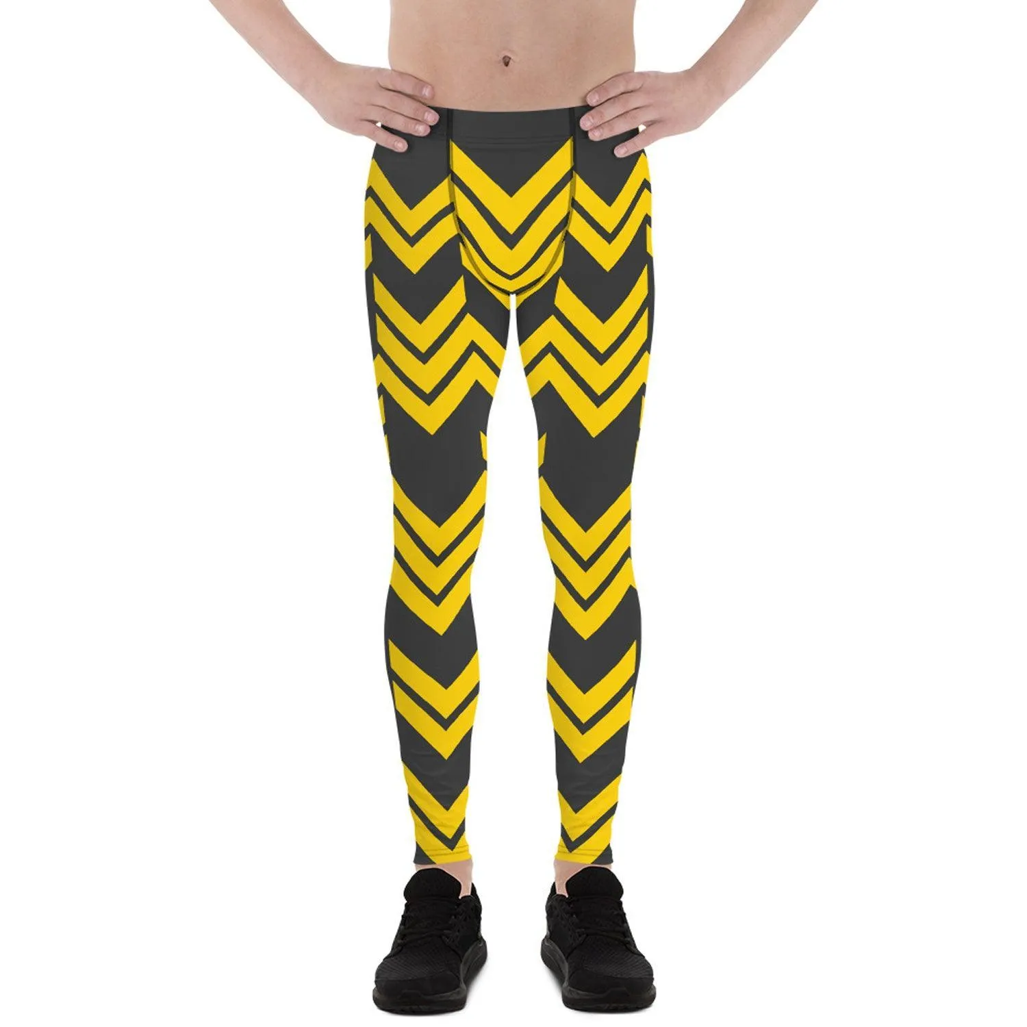 Yellow Arrows Sport Leggings for Men