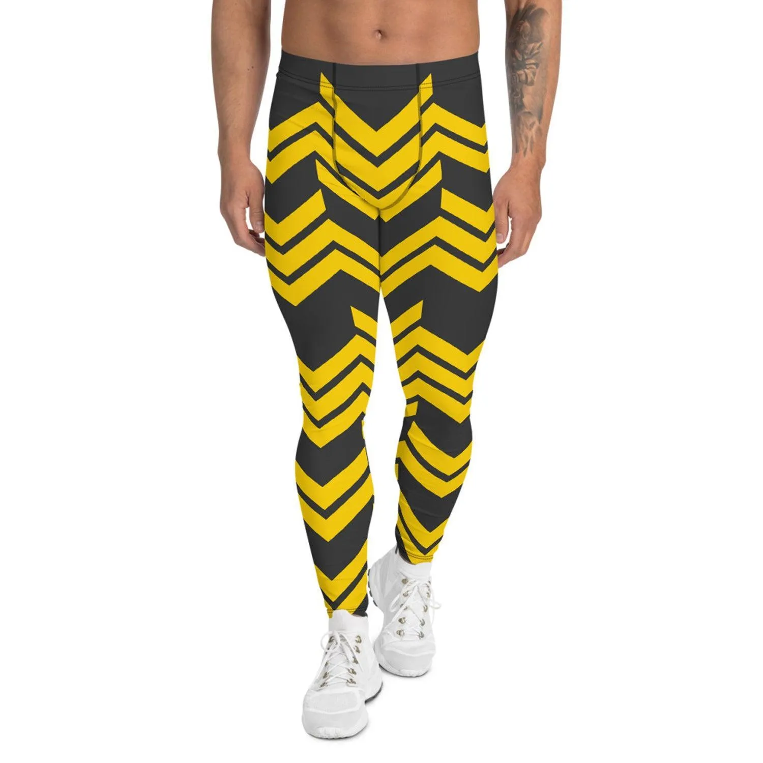 Yellow Arrows Sport Leggings for Men